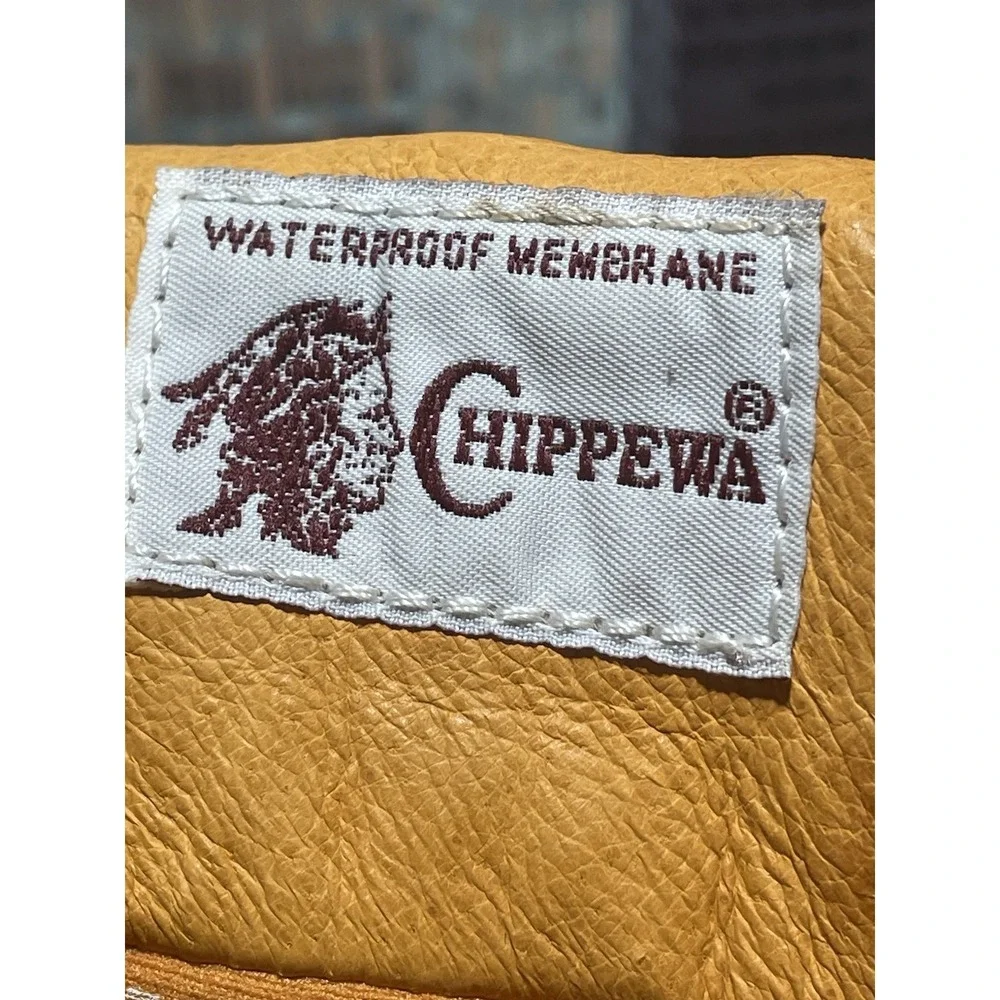 Chippewa Work Boots Mens Size 10 .5 M Lace Up Brown Leather Comfort No Steel Toe - Picture 8 of 12